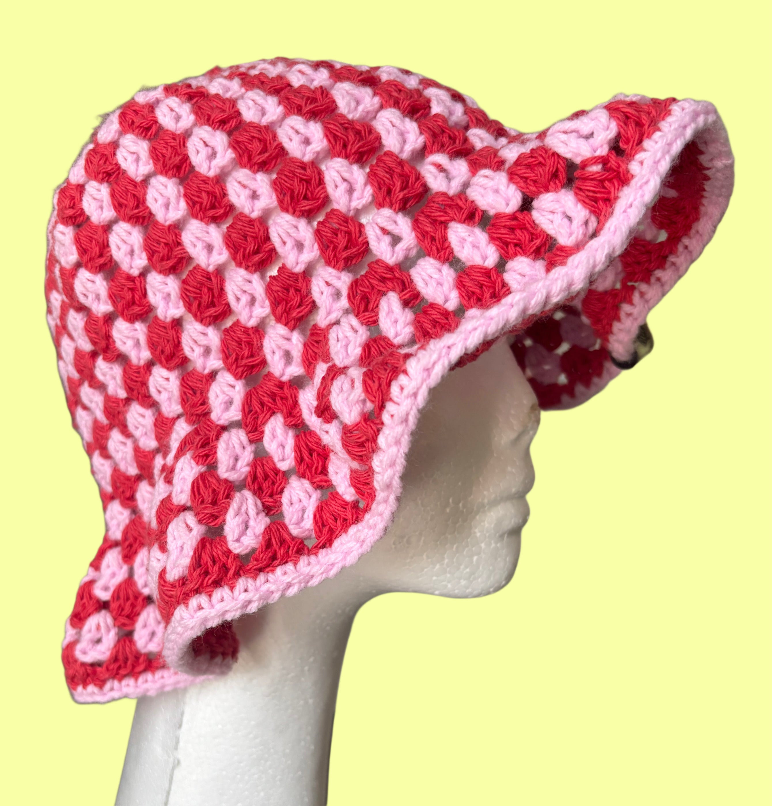 Pink & Red Bucket Hat