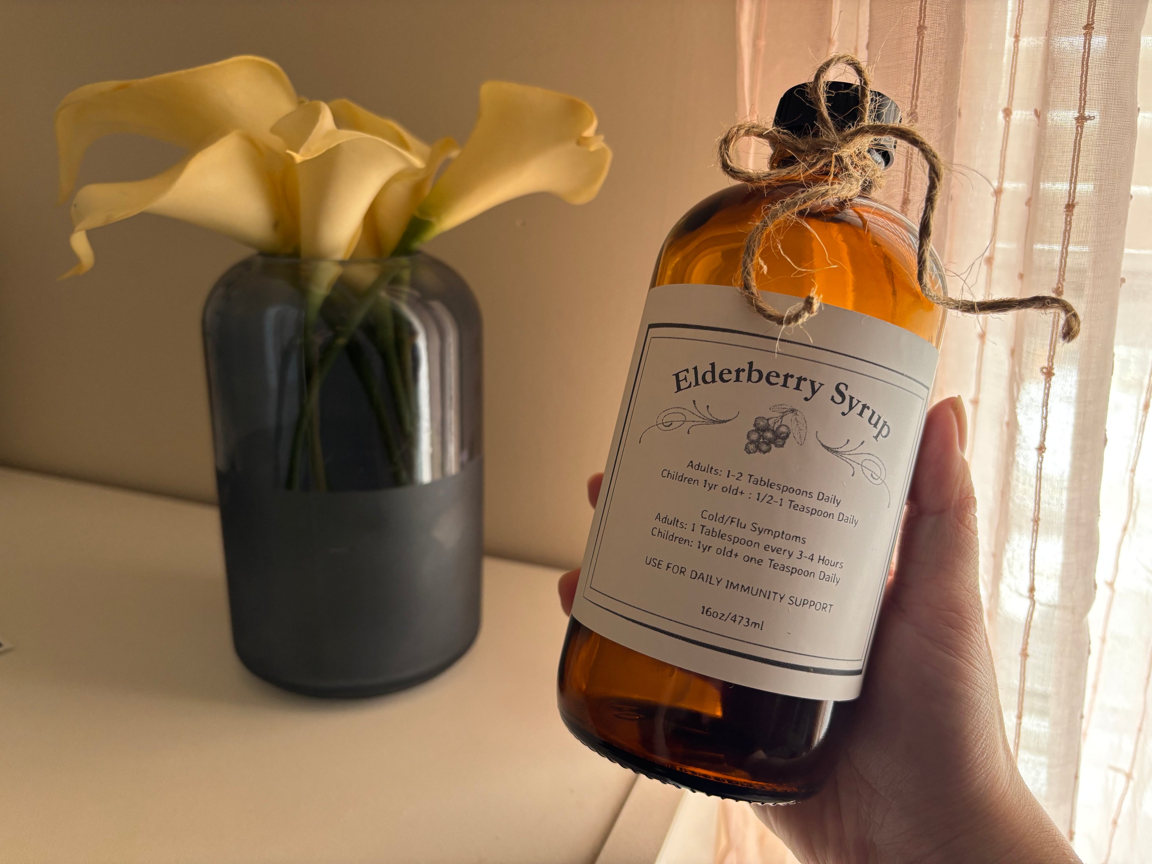 16oz - Elderberry Syrup